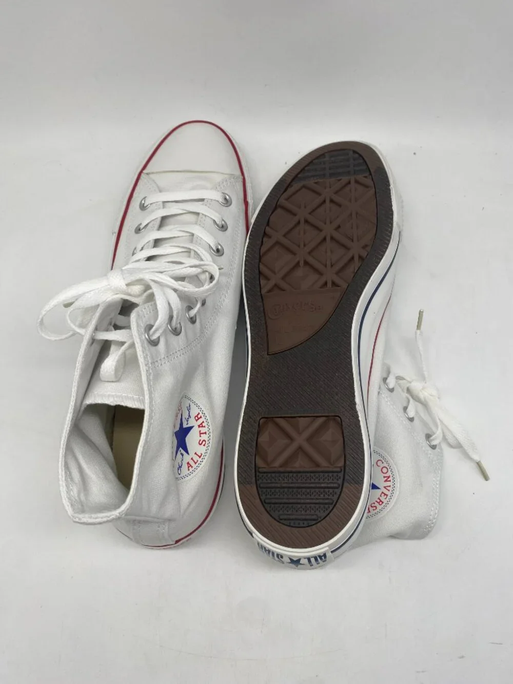 CONVERSE ALL STAR HI WHITE #X7650 US MEN'S SIZE 12